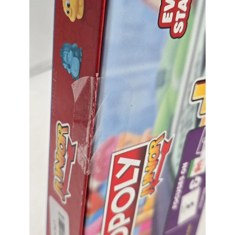Monopoly, Junior NEW! Age 4 up‎ 2 Games in 1 little kids to Adult, Hasbro Games